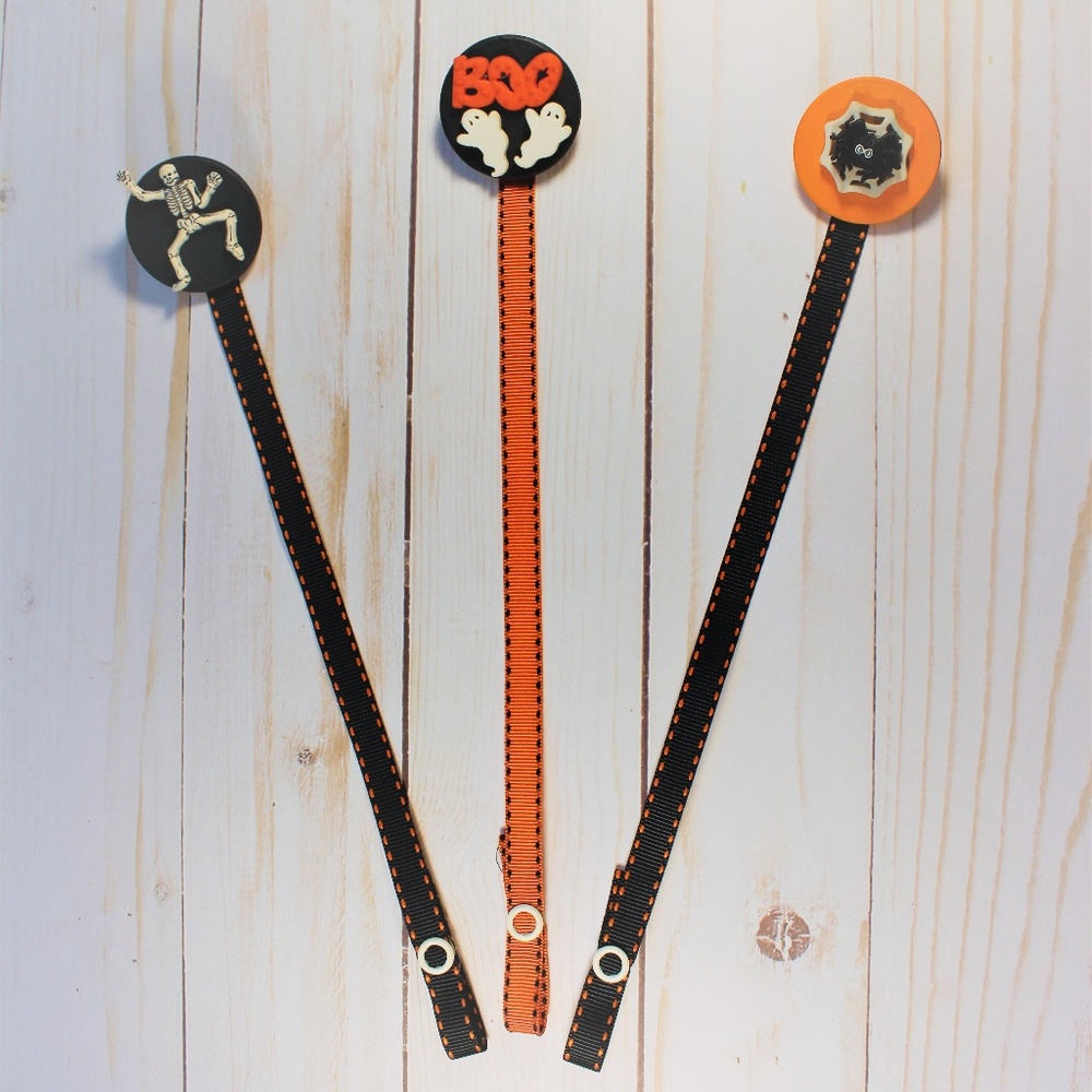 Happy Halloween Pacifier Clip / Holder